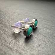 Studs with Natural Turquoise