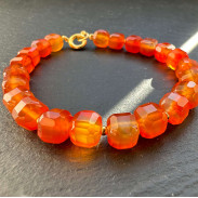 Carnelian bracelet in silver
