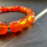 Carnelian bracelet in silver