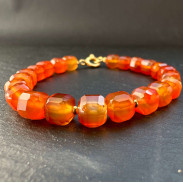 Carnelian bracelet in silver
