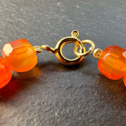 Carnelian bracelet in silver