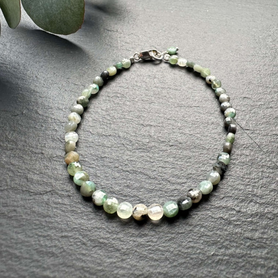 Natural emerald bracelet
