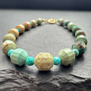 Bracelet Turquoise natural matrix