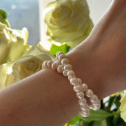 Natural pearl bracelet