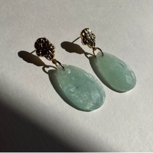 Earrings Natural quartz