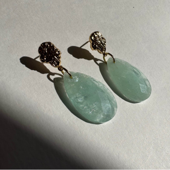 Earrings Natural quartz