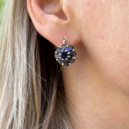 Earrings with Cordierite (Iolite) in silver