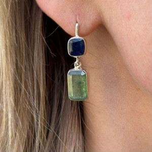 Silver Tanzanite Earrings