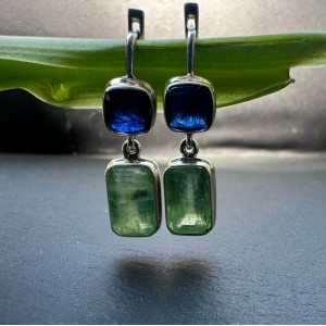 Silver Tanzanite Earrings