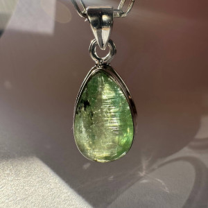 Natural kyanite pendant
