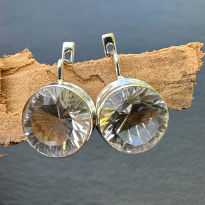 Silver Rhinestone Earrings