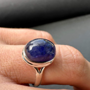 Silver Sapphire Ring