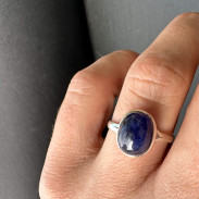 Silver Sapphire Ring