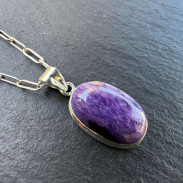 Pendant Charoite natural