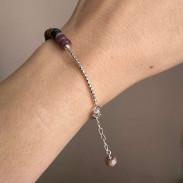 Tourmaline bracelet in silver