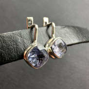 Silver Tanzanite Earrings