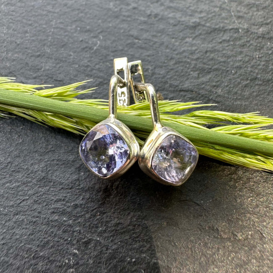 Silver Tanzanite Earrings