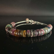 Tourmaline bracelet in silver