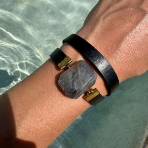 Bracelet Labrador natural and genuine leather