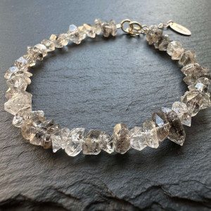 Bracelet "Herkimer diamond" natural