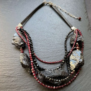 Necklace Natural garnet