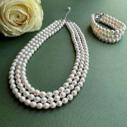 Natural pearl bracelet