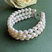 Natural pearl bracelet
