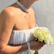 Natural pearl bracelet