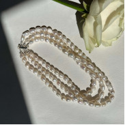 Three-strand Natural Pearl Necklace