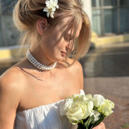 Three-strand Natural Pearl Necklace