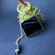 Natural Agate Keychain