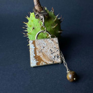 Keychain Natural jasper