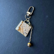 Keychain Natural jasper