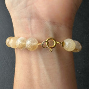 Citrine bracelet in silver with gilding