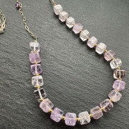 Necklace with natural Ametrine