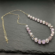 Necklace with natural Ametrine