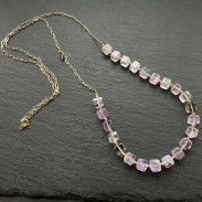 Necklace with natural Ametrine