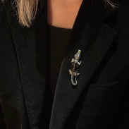 Crocodile Brooch