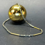 Choker Pyrite natural
