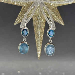 Silver Tanzanite Earrings