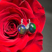  Silver Opal Earrings