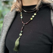 Sotuar Garnet with Natural Pearls