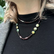 Sotuar Garnet with Natural Pearls