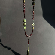 Sotuar Garnet with Natural Pearls
