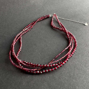 Necklace Natural garnet