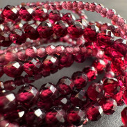 Necklace Natural garnet