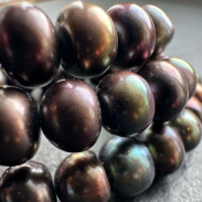 Choker Pearl black natural