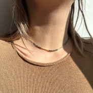 Choker Pyrite natural