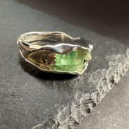 Silver Emerald Ring