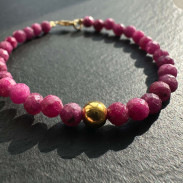 Natural ruby bracelet